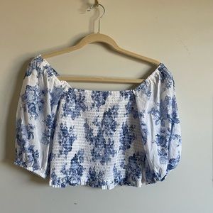 Tobi Ruched Crop Top